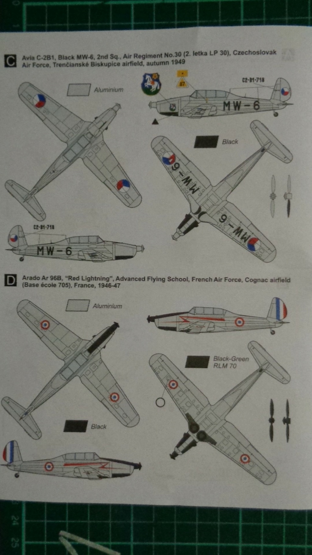 [MARK I] AVIA/LETOV C-2 / ARADO AR 96 B 1/144ème Réf MKM 14460 Dsc00342