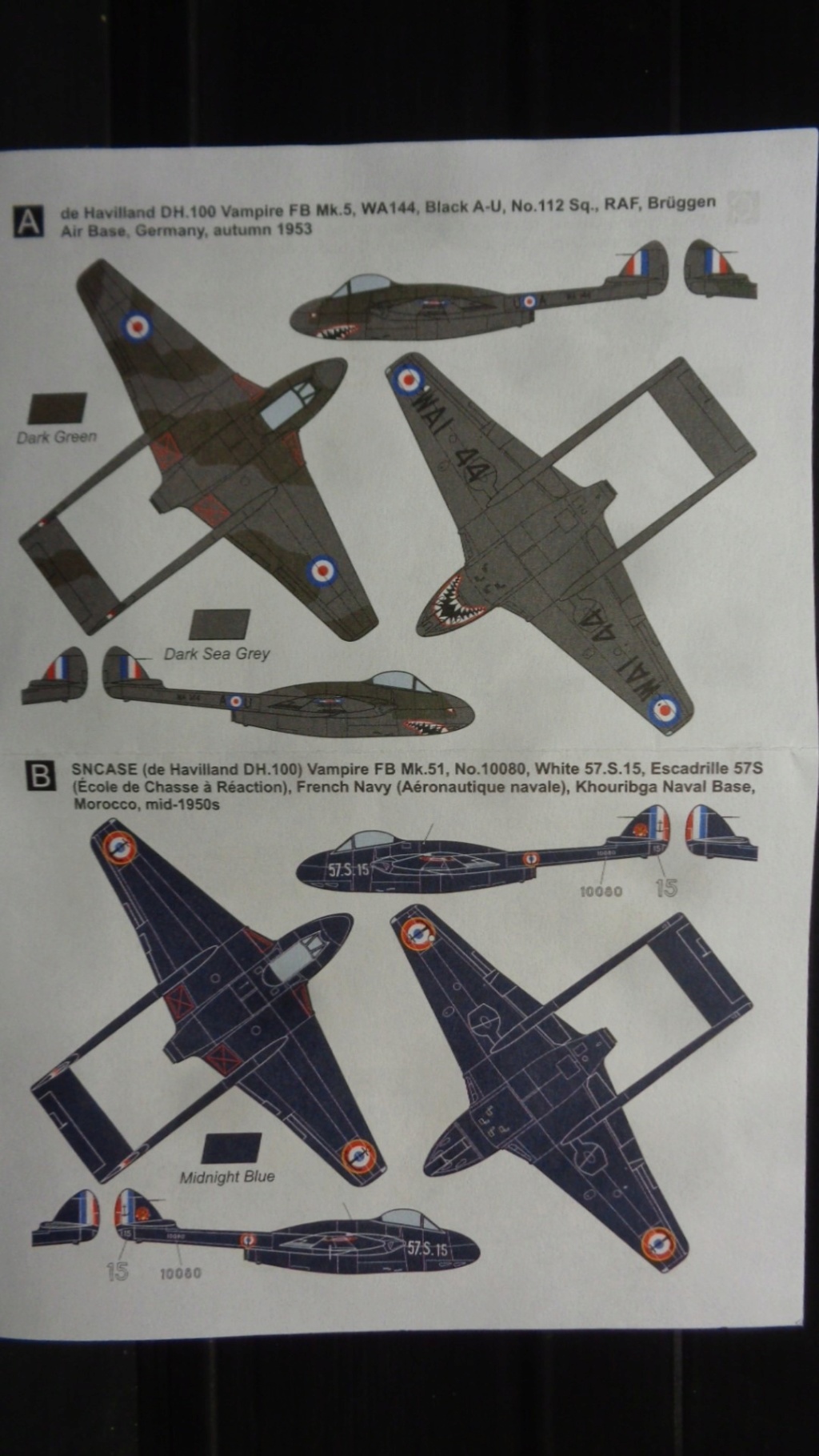 [MARK I MODELS] De HAVILLAND DH 100 VAMPIRE FB.5 / FB.51 / FB.52A /Mk6 1/144ème Réf 14469 Dsc07632