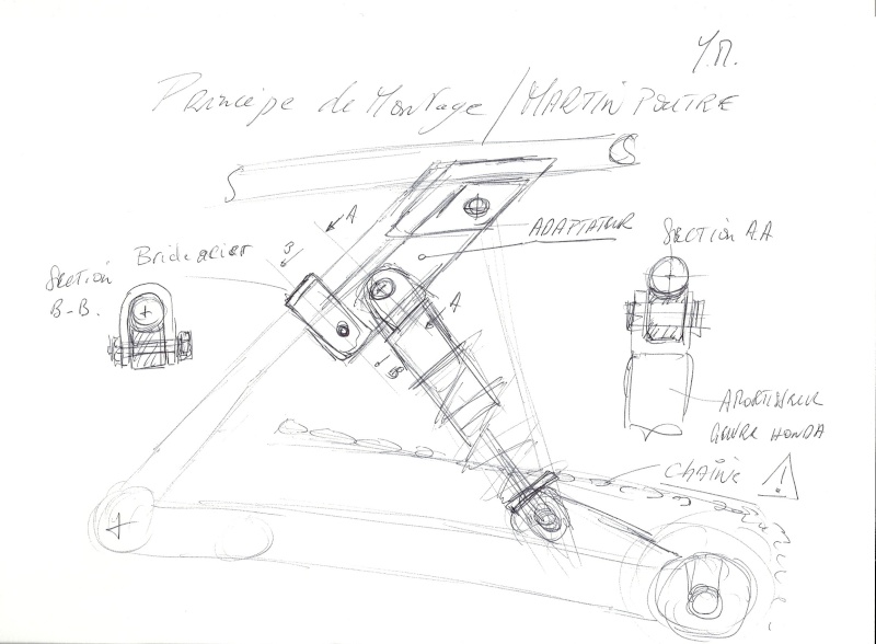 Modification fixations d'amortisseurs sur un cadre poutre Numari13