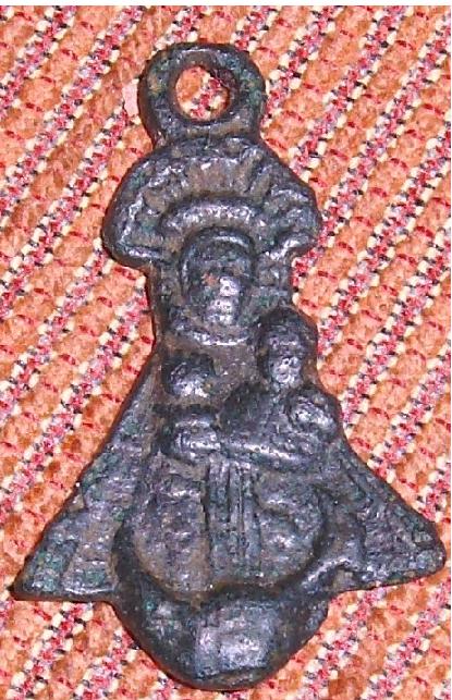 medalla figurada de la Virgen de Nieva - s. XVIII  Dibujo28
