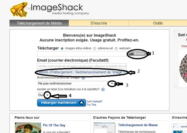 Comment mettre une image avec ImageShack Images10