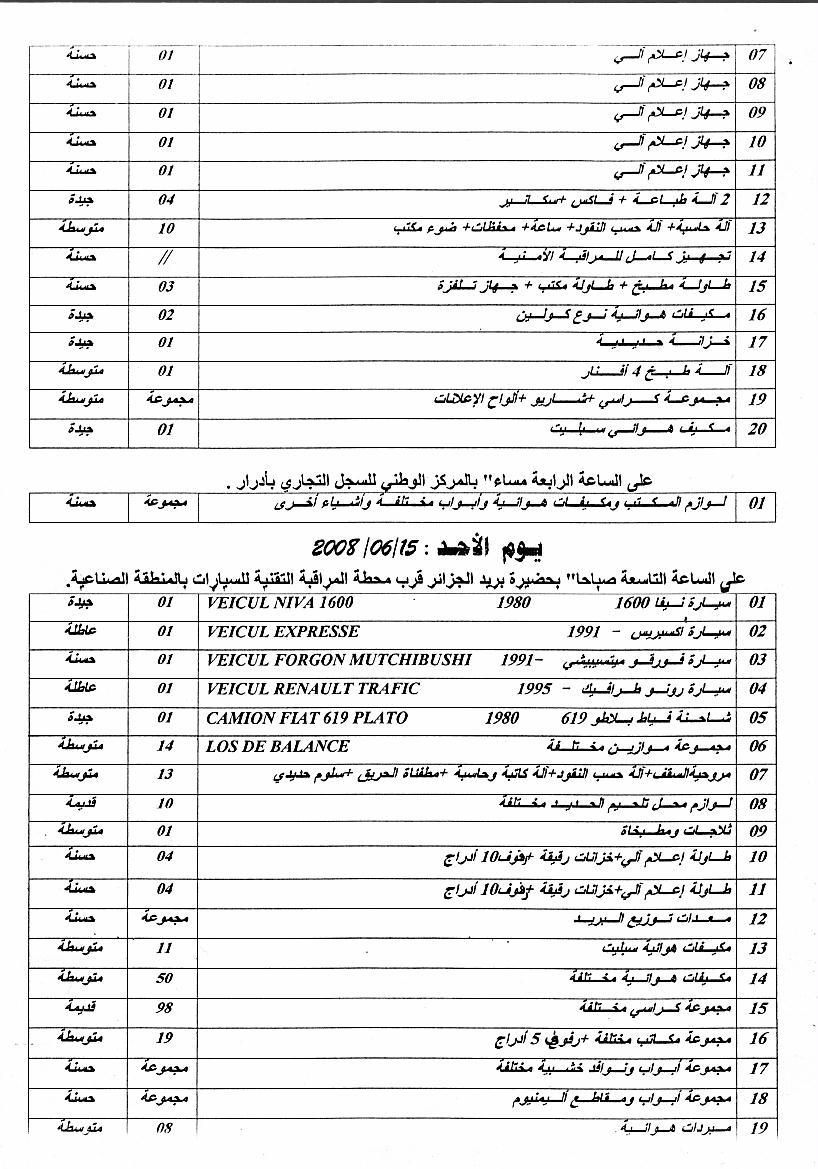اعلان عن بيع بالمزاد العلني بادرار 14/06/2008 Page_011
