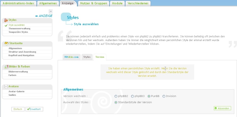 Mein Forum - Welche Version? Styl10