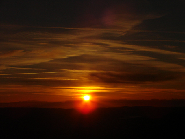 Le lev du soleil depuis le Pic du Lizieux 1513