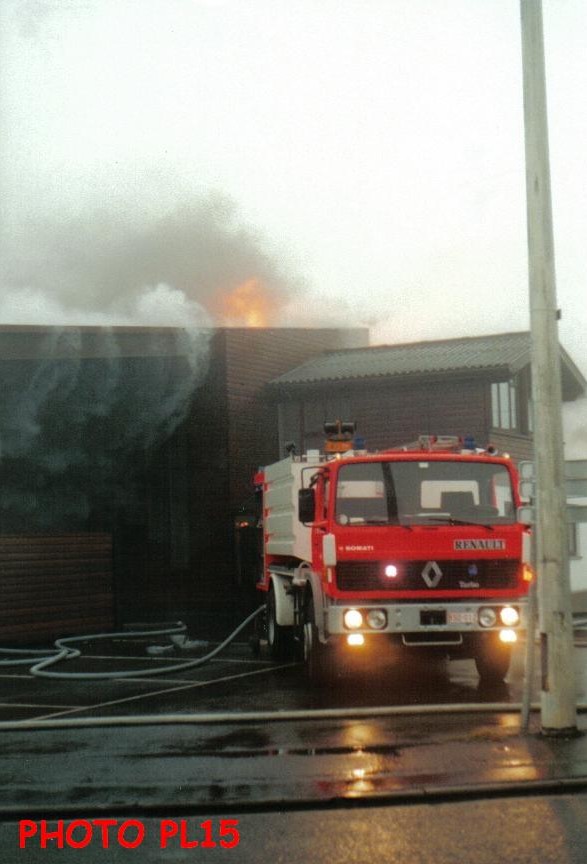 Incendie usine de palettes à Herve Battice le 25/12/2000 26510