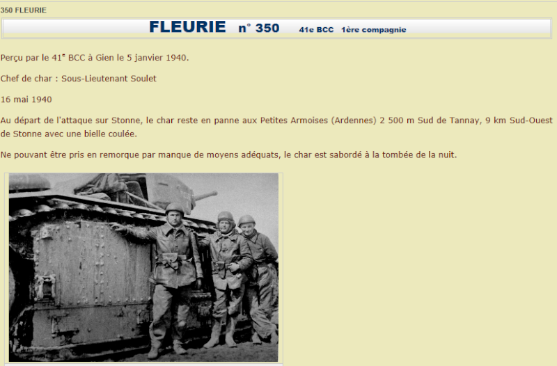 B1 bis n° 350 Fleurie Char-b10