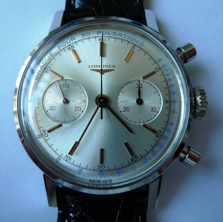 Montre Longines vintage 1940's Flyback Chronograph 30ch_110