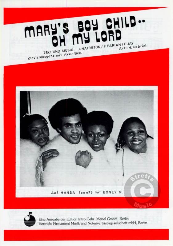 08/12/2012 Boney M. "Mary's Boy Child/Oh My Lord" in charts Marys110