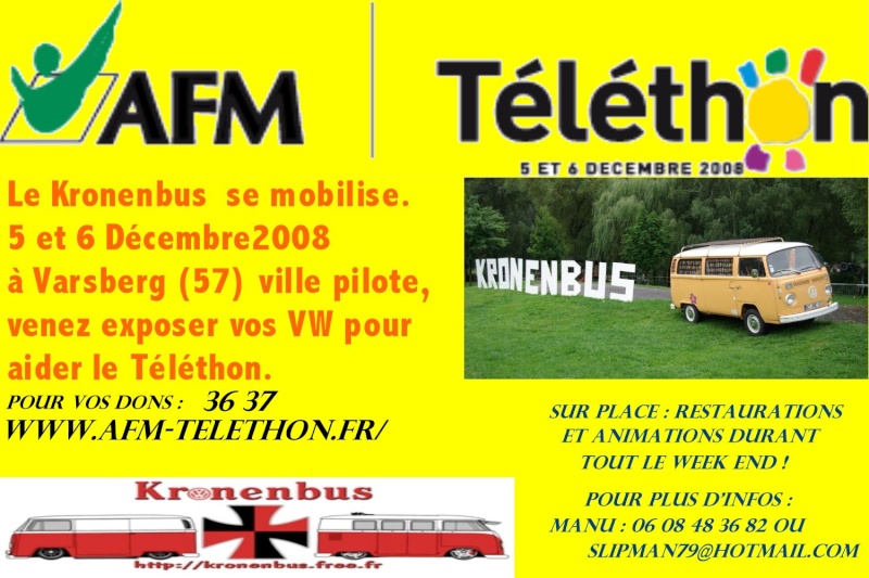 Téléthon avec le Kronenbus les 5 et 6 décembre2008 Krotel10