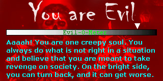 How evil are you? Evil10