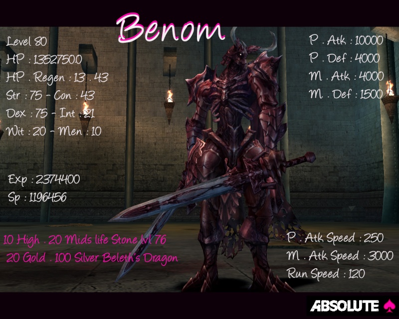 Special Raid Boss Benom10