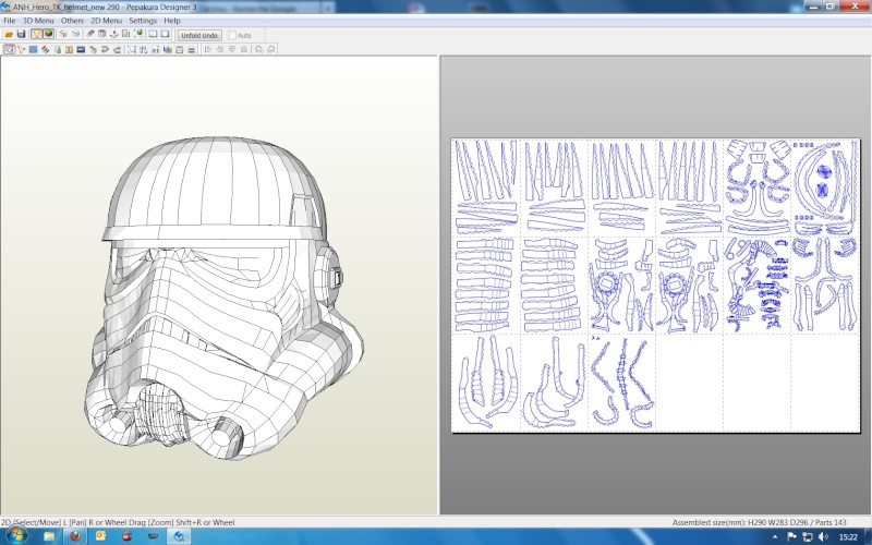 Mon troisieme projet : " Le casque de Stormtrooper " Pepaku10