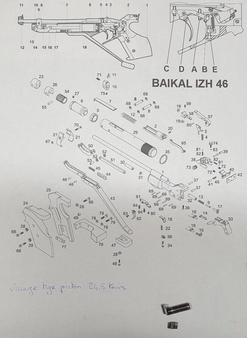 Baïkal MP 46 cassé  1310