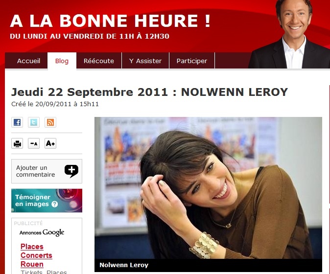 {Radio}Nolwenn invitée sur RTL le 22 Septembre  135