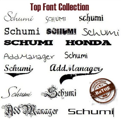 تجميعة الفونتات الرائعة " Top Font Collection " مكونة من أكثر من 1300 فونت - بحجم 50 ميجا - على سيرفرات متعددة Certs912