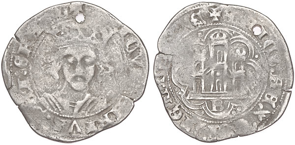 Dinero de Jaime II de Aragón. (1291-1327). Enriqu10