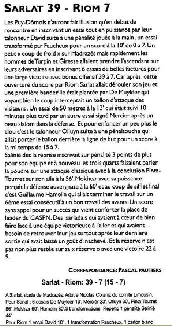 poule 6: Riom-Issoire-Mauriac - Page 4 L-echo12