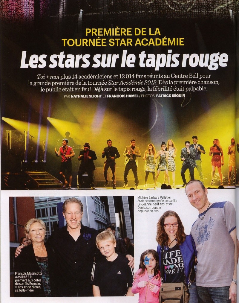 Première de la tournée Star Académie - Les stars sur le tapis rouge Sa520