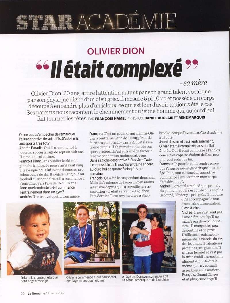 Olivier Dion - "Il était complexé" - Sa mère Sa716