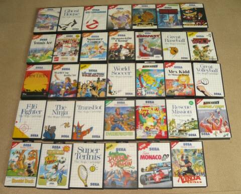 Lot de 31 Jeux SEGA Master System [Complets / TBE]