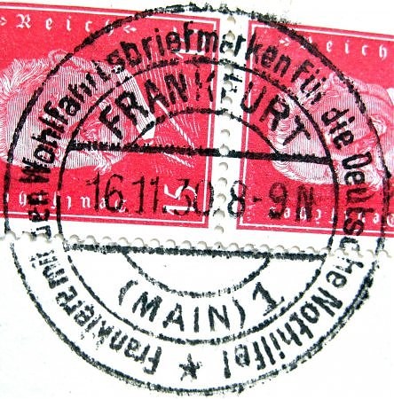 oblitération timbre allemand Frankf10