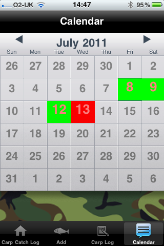 Carp Catch Log iPHONE app released today Photo510