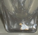 heavy glass vase - Scandi? - Skrufs glasbruk Dscf8522