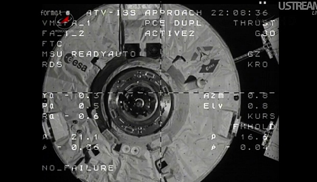 ATV-3: Amarrage, mission et fin de mission Sans_833