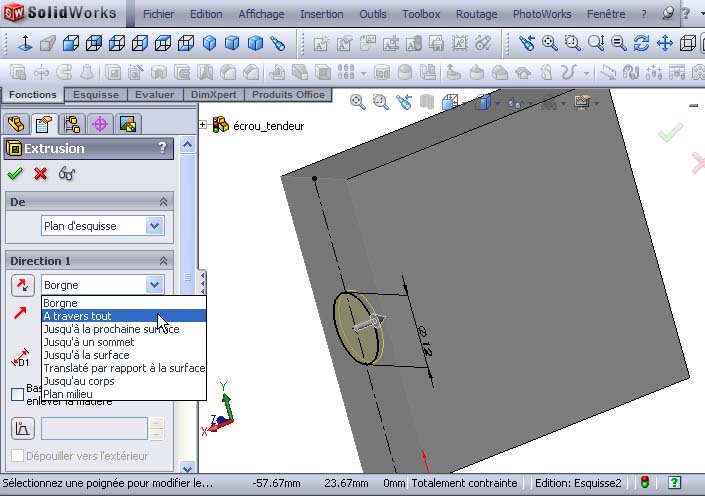 Débuter avec SolidWorks 02-0810