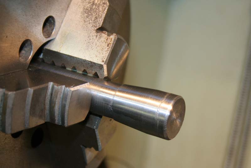 Fabrication d'une poignée de tourelle. Po_1610