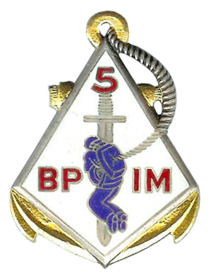 5e BCCP - 5e bataillon parachutiste d'infanterie coloniale Insign10