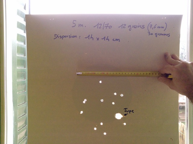 dispersion - Fusil type "coach gun" - Tests de dispersion P1333_10