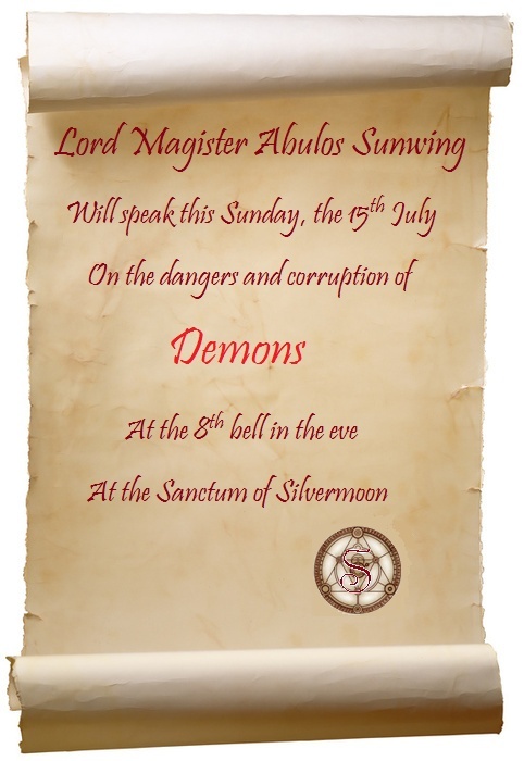 [H] A Lecture on Demons, and other devilish magics Advert10