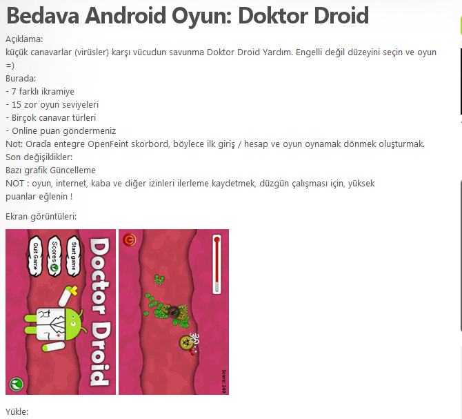 Free Android Game: Doctor Droid indiir Ekran_19