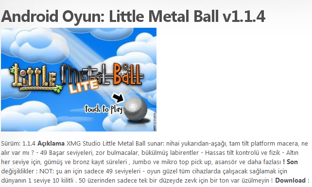 Android Game: Little Metal Ball v1.1.4 Ekran_21