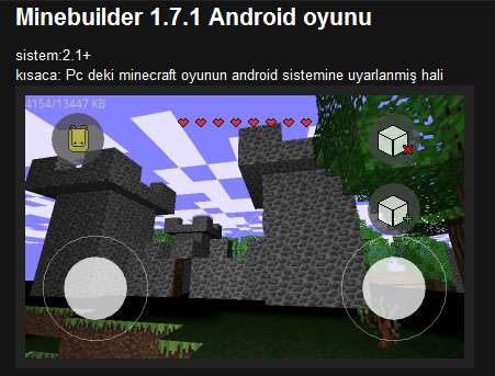 Minebuilder 1.7.1 Android oyunu Ekran_25