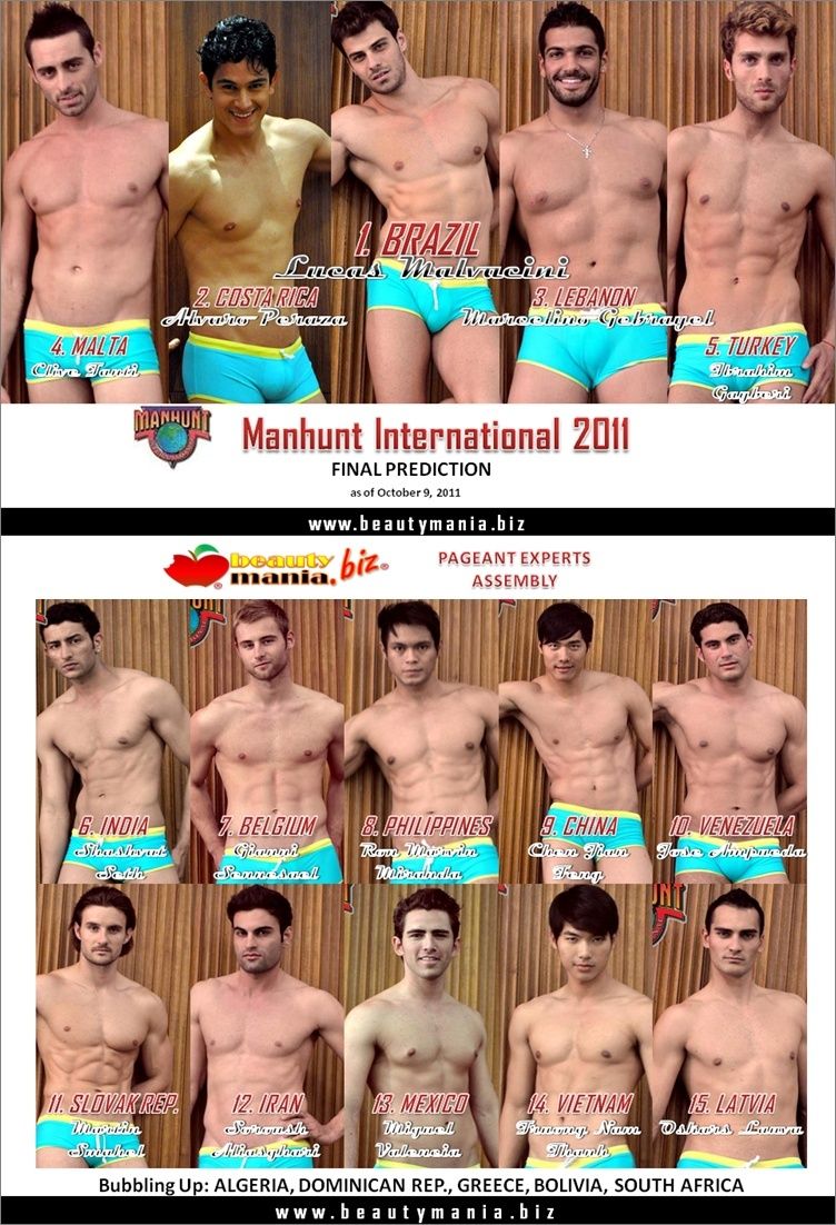 NEW! BM's FINAL PREDICTION for MANHUNT INTERNATIONAL 2011! Manhun14