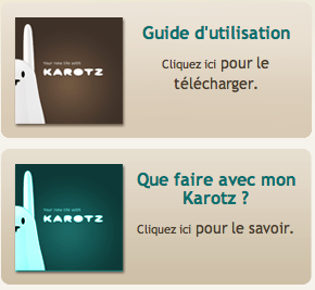 Guides d'utilisation et Que faire avec mon Karotz Image_61