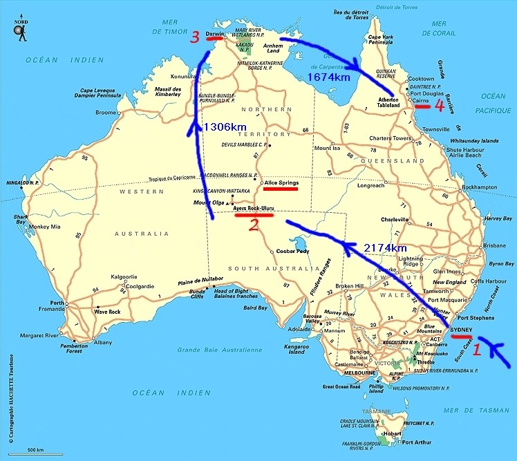 L'Australie: De Sydney à Cairns en passant par Uluru et Darwin Partie 1 Circui12