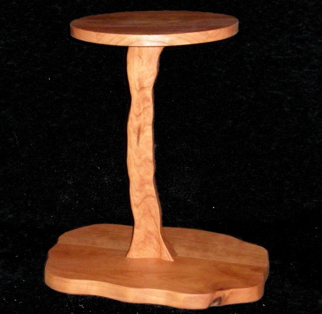 Hand carved cherry pedestal/cascade stands Cpedlc10