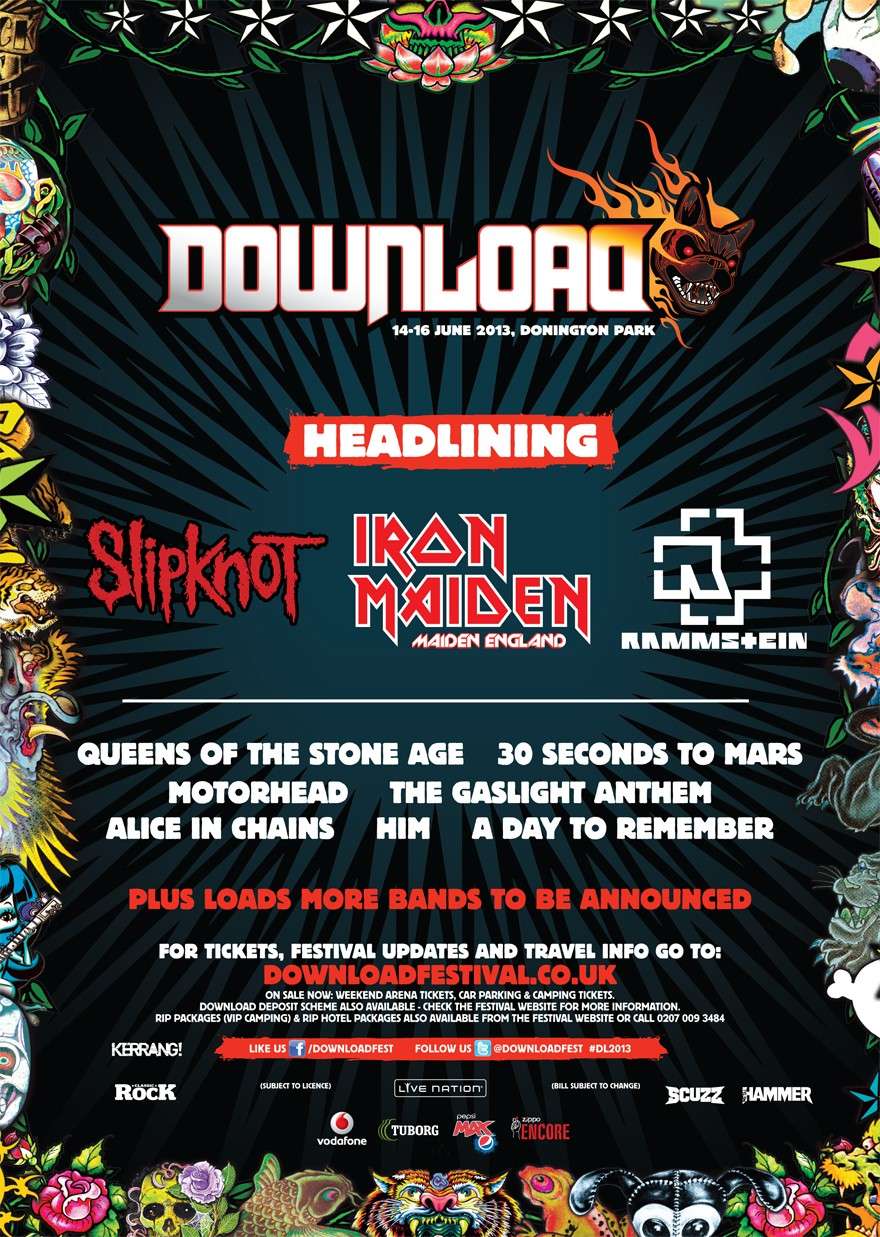 Thirty le 16 juin au Download Festival 2013 (Angleterre)  Poster10