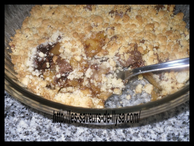 Crumble aux pommes et au nutella Crumbl15