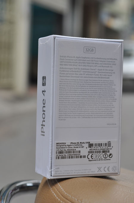 []Hà Nội] Bán iPhone 4S màu đen 16G Apple nguyên seal - xách tay từ Pháp - lock mạng Orange  Ip4svn12