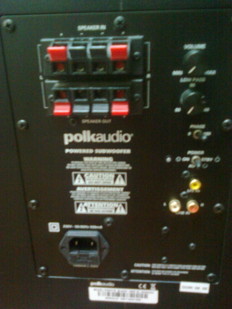 Polkaudio PSW110 subwoofer - used Image112