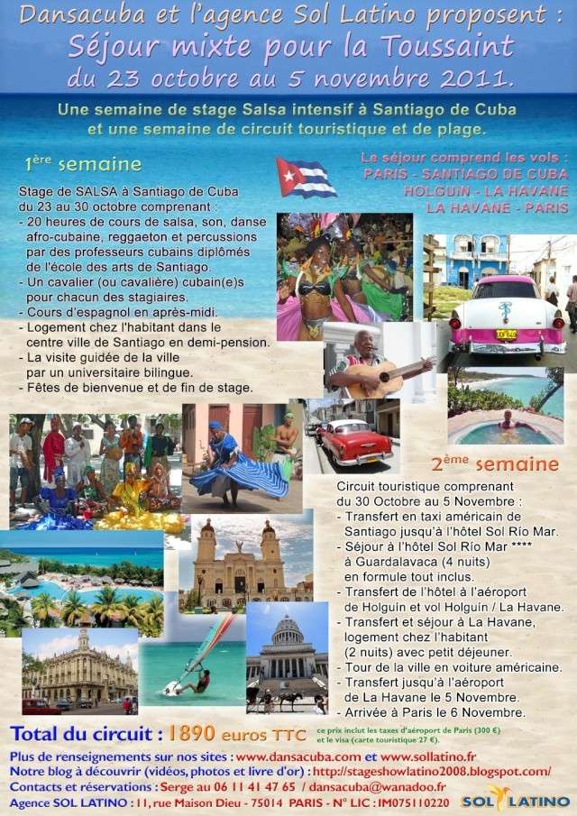 STAGE SALSA A CUBA ET COMBINE TOURISTIQUE POUR LA TOUSSAINT Stage_15
