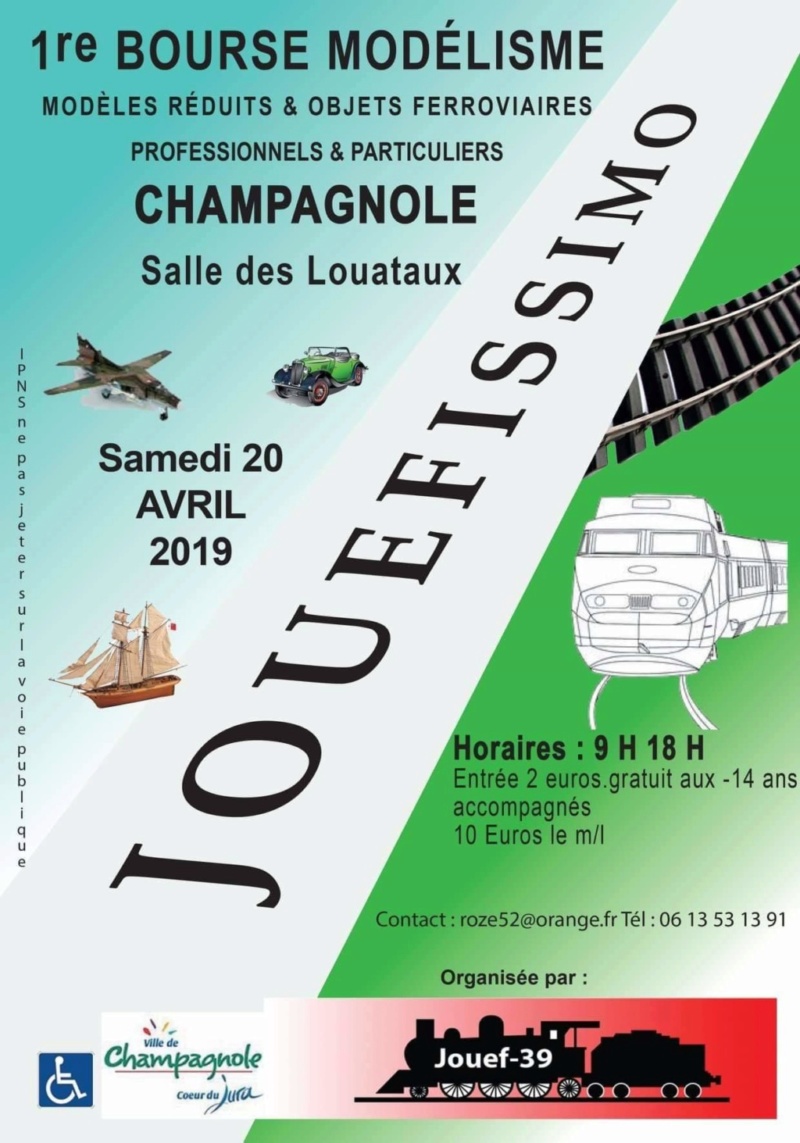 1ère Bourse Modélisme le 20 Avril 2019 à CHAMPAGNOLE ( 39 )  45472310