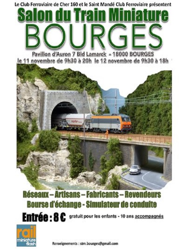 Salon du Train miniature les 11 et 12 novembre 2023 à Bourges (18) Affich31