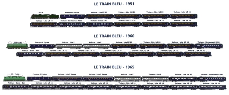 diagrammes de compositions de trains "mythiques" de 1930 à 1965 Compos16