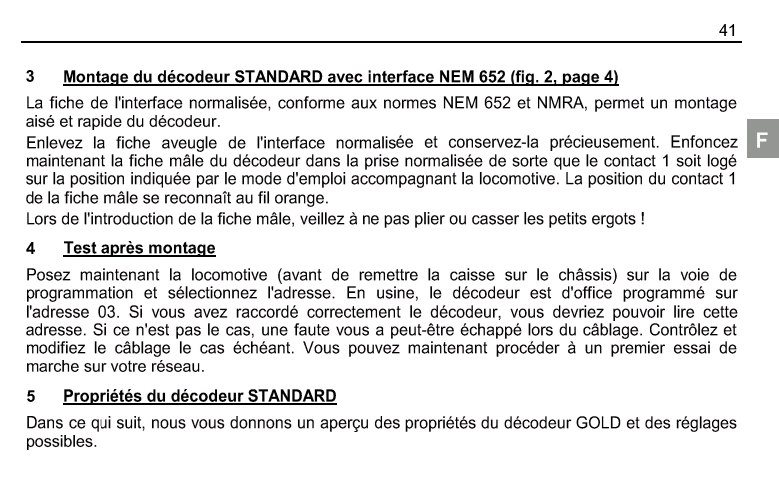 Notice décodeur Lenz standard Decode17