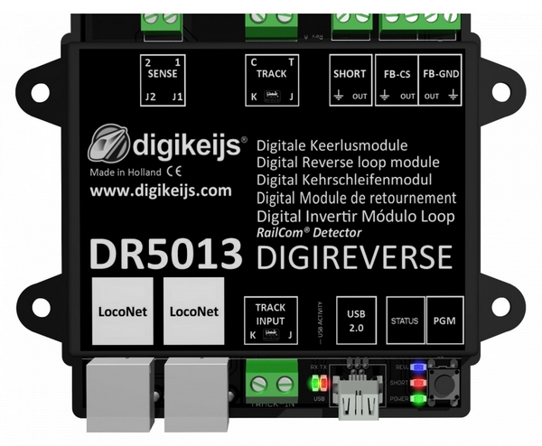 Le cablage des modules électroniques pour les boucles de retournement en DCC Digire10